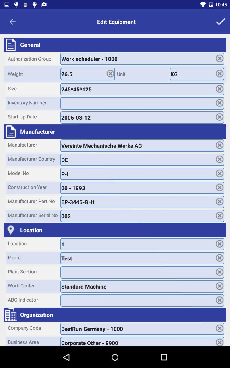 Master Data Management Screen 7