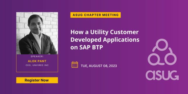 Meet Unvired At ASUG Houston Chapter Meeting