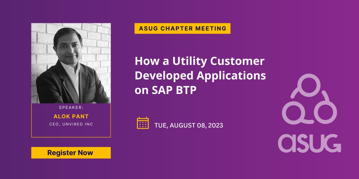 Meet Unvired At ASUG Houston Chapter Meeting