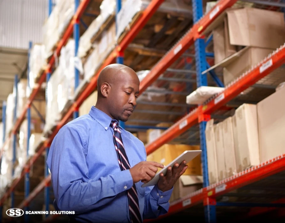 Employee Uses Mobile Barcoding Solution for SAP Inventory & Warehouse Management